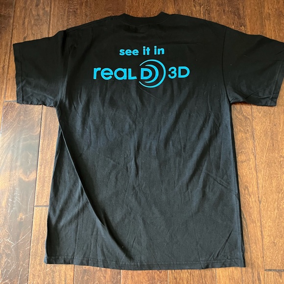 Avatar movie promo shirt. Size large black front and back print. - Picture 5 of 7